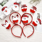 HULIANFU 2023 LuanQI Christmas Headbands for Children Adult Hair Band Red Christmas Santa Claus Snowman Antlers Headband Xmas Decoration Gifts