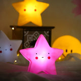 HULIANFU Moon Star LED Night Light Cute Cloud Sun Night Lamp Baby Kids Sleep Toy Bedroom Decoration Lamps Cartoon Christmas Night Lights