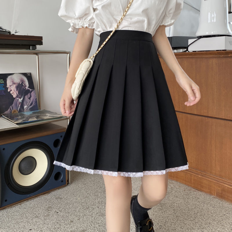 Hulianfu Skirts Pleated Women High Waist Summer Knee-length Preppy Style Harajuku Y2k Hot Sale Street School Cosplay Casual Female Faldas