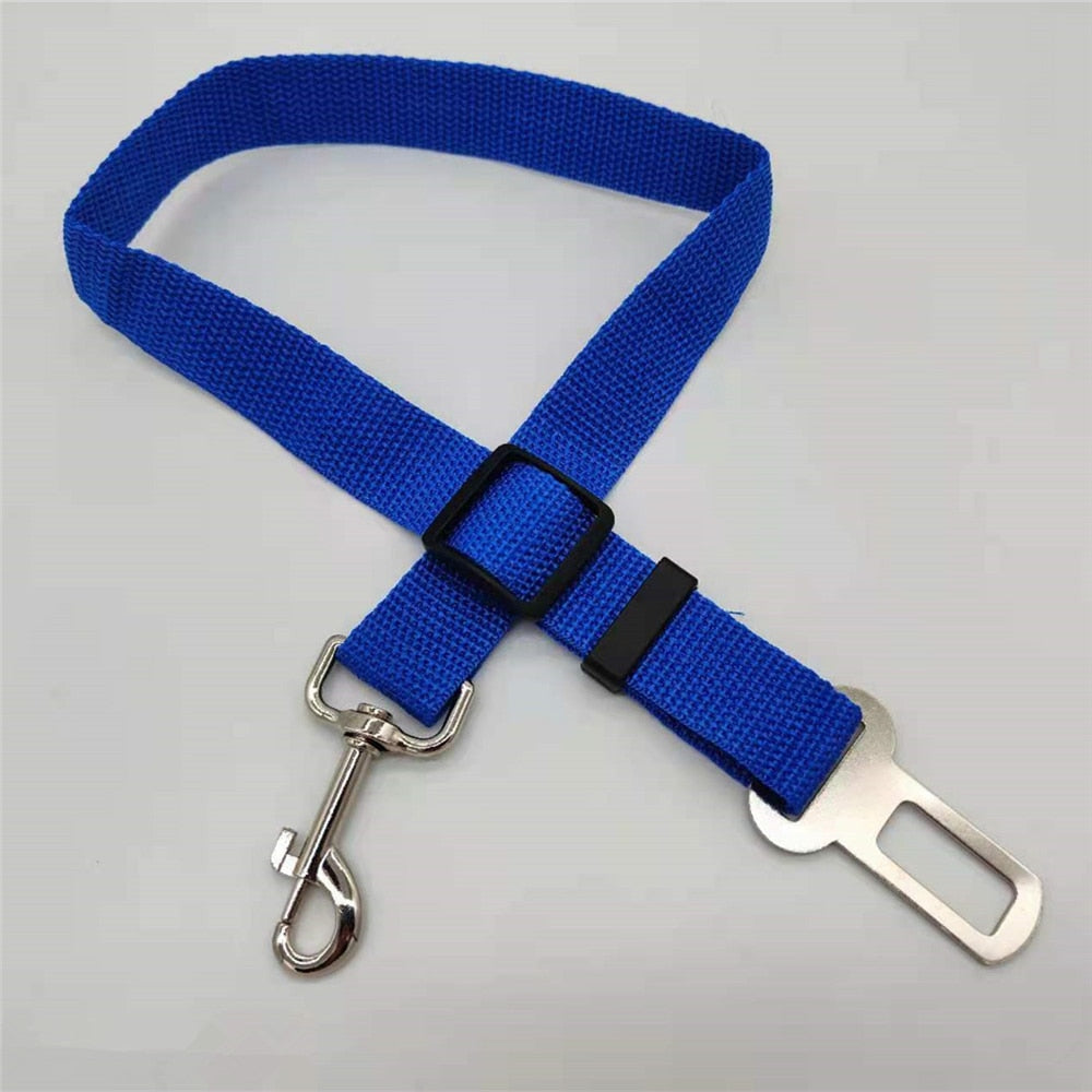 HULIANFU Pet Dog Cat Car Seat Belt Dog Accessories Adjustable Harness Lead Leash Small Medium Travel Clip Puppy Collar Leash Pet Supplies