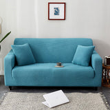 HULIANFU Living Room Elastic Sofa Cover Thick Polar Fleece 1/2/3/4 Seat Sofa Cover L Shape Corner Sofa Armchair Sofa Cover Dustproof