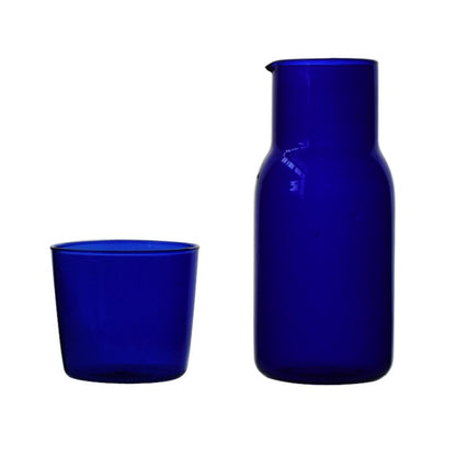 HULIANFU Transparent Color Glass Teacup Set Simple Heat-Resistant Drinking Juice Cup With Tea Pitcher Water Bottle Drinkware