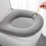 HULIANFU Universal Toilet Seat Cushion Thick Toilet Cover Washable Toilet Ring Soft Closestool Cover Mat Bathroom Decoration