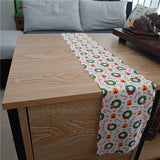 HULIANFU Thanksgiving Table Runner Pumpkin Maple Leaves Halloween Kitchen Dining Table Decoration Christmas For Outdoor Home Party Decor