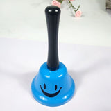 HULIANFU Large Hand Bell Toy for Children Letter Bed Bell Class Summoning Bells Colorful Metal Christmas Hand Bell