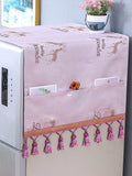 HULIANFU Refrigerator Top Covers Anti-dust Washing Machine Cover With Storage Bag Microwave Oven Dust Proof Cover home accessories