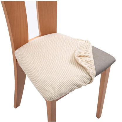 HULIANFU Removable Dining Chair Seat Cover Jacquard Dining Chair Covers Stretch Seat Cushion Slipcover for Dining Room Kitchen Chairs