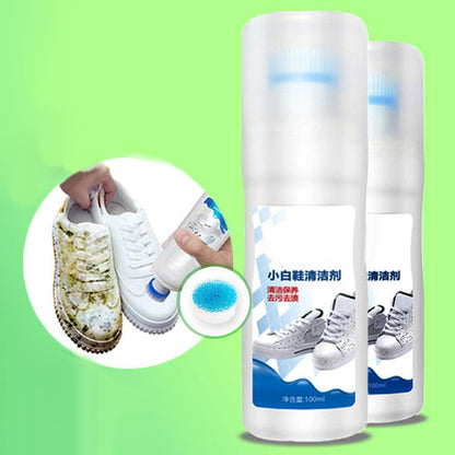 HULIANFU Shoe Cleaner 100ml White Whiten Polish Cleaning Tool Shoe Brush Shoe Sneakers Casual Leather Shoes Cleaning Supplies