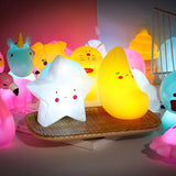 HULIANFU Moon Star LED Night Light Cute Cloud Sun Night Lamp Baby Kids Sleep Toy Bedroom Decoration Lamps Cartoon Christmas Night Lights