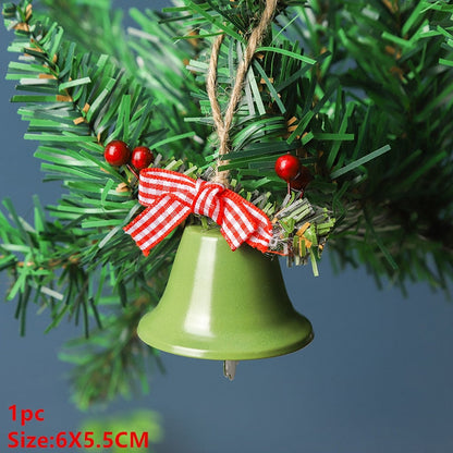 HULIANFU 2023 Christmas Hand Bell Bauble Jingle Bells Gold School Handbell Restaurant Supplies Xmas Noel New Year 2023 Adornos De Navidad
