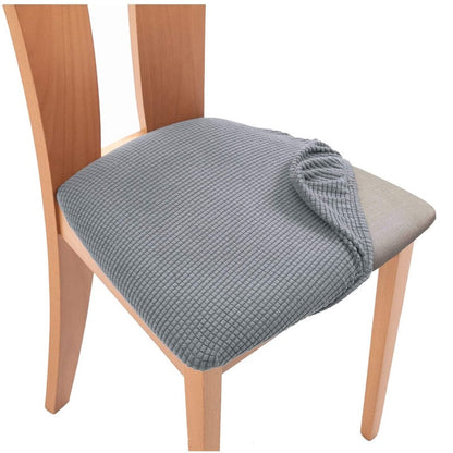 HULIANFU Removable Dining Chair Seat Cover Jacquard Dining Chair Covers Stretch Seat Cushion Slipcover for Dining Room Kitchen Chairs