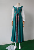 hulianfu Chemise Cardigan Women Renaissance Queen Costume Irish Festival Medieval Dress Halloween Outfit For Adult Plus Size