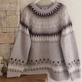 hulianfu Vintage Sweater Women Winter Raglan Sleeve Loose Christmas Sweater Pullovers Warm Knitted Jumper