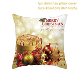 HULIANFU Merry Christmas Cushion Cover Ornaments Christmas Decoration For Home Cristmas Decor Noel Navidad New Year Gift 2023 Xmas Natal