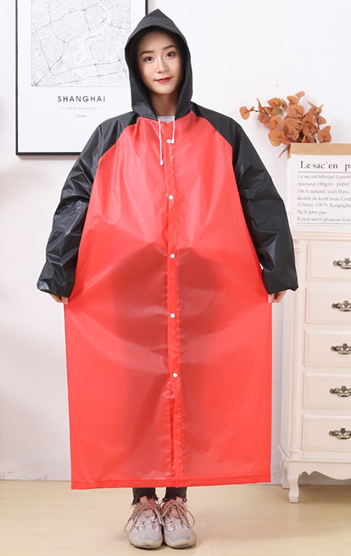 HULIANFU Reusable Thicken Women Men Rain Coat Waterproof Jacket Poncho Cloak Hood Hoodie Suit Raincoat For Tourism Fishing Cycling Hiking