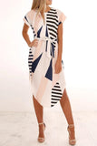 hulianfu hulianfu Trendy Printed Asymmetrical Midi Dress(4 colors)