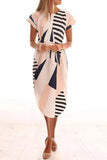 hulianfu hulianfu Trendy Printed Asymmetrical Midi Dress(4 colors)