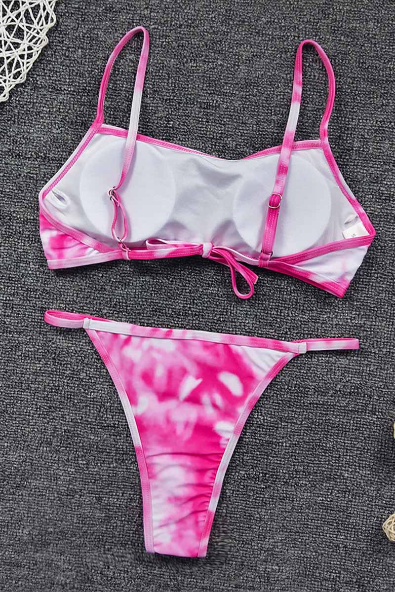 hulianfu Tie-dye Print Bikini Set (2 Colors )