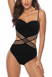 hulianfu Black Sexy Backless Ladies Swimsuit