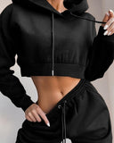 Winter Fashion Outfits for Women Tracksuit Hoodies Sweatshirt and Sweatpants Casual Sports 2 Piece Set Sweatsuits