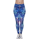 Brands Women Fashion Legging Aztec Round Ombre Printing leggins Slim High Waist Leggings Woman Pants /40