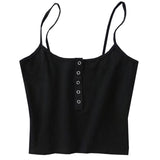 Summer Sexy party tops Backless Hollow Out Fitness Sleeveless Short Crop Tops Camisoles streetwear black lace up Crop Tops