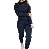 Spring Autumn Print Tracksuit Women 2 Piece Set Long Sleeve Zipper Jacket+Pants Sports Jogging Suit Female Streetwear Outfits