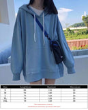 Gray Streetwear Loose Casual Woman Hoodie O Neck Pullovers Long Sleeve Autumn Elastic Women Sweatshirt Tops  Fashion