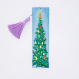 HULIANFU JIEME Christmas Diamond Painting Bookmark Santa Claus Snowman Elk DIY Diamond Mosaic Bookmark Wind Chime Pendant Special Gift