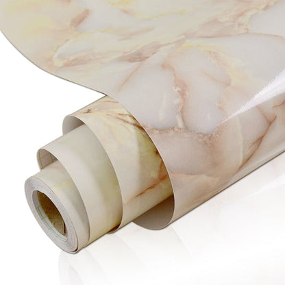 HULIANFU 2023 Wokhome Self Adhesive PVC Waterproof Oil-Proof Marble Wallpaper Contact Paper Wall Bathroom Kitchen Furniture Renovation Sticker